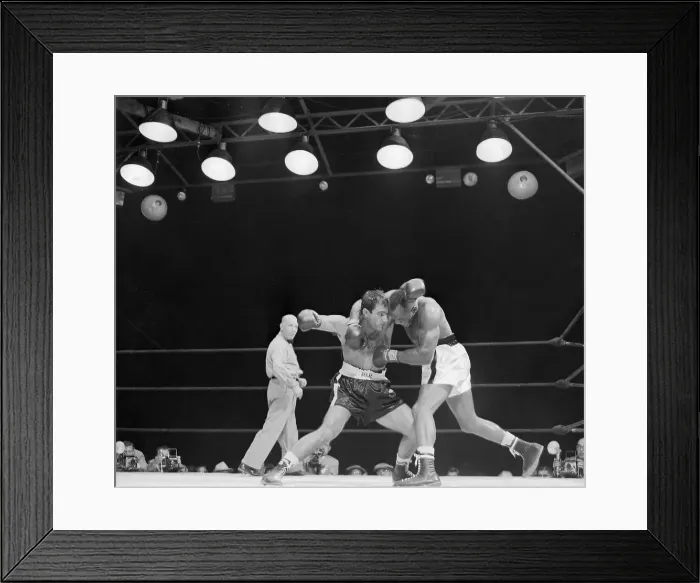 Framed Print : Joe Walcott and Rocky Marciano Fighting Framed Print : Joe Walcott and Rocky Marciano Fighting