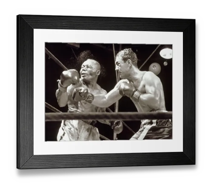 Framed Print : Rocky Marciano Defeats Jersey Joe Walcott Framed Print : Rocky Marciano Defeats Jersey Joe Walcott