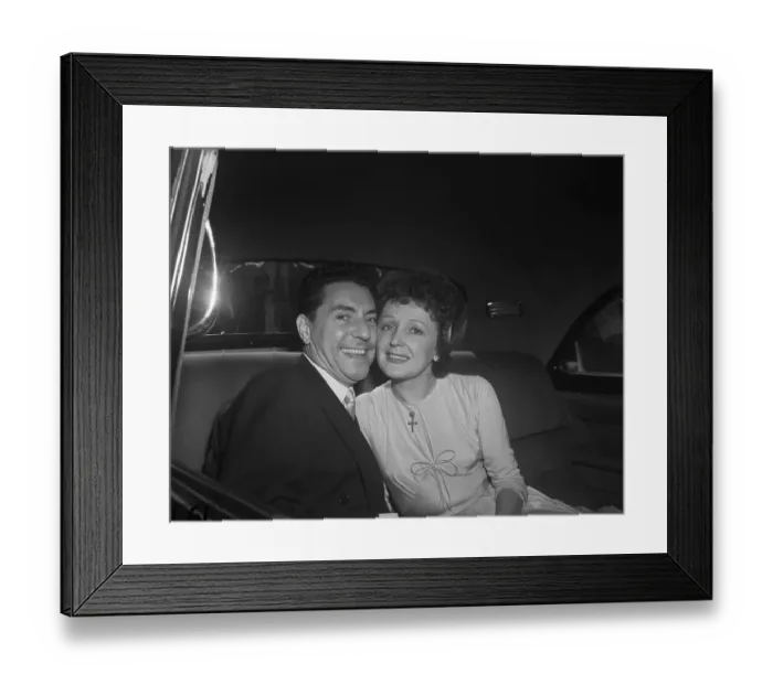 Framed Print : Edith Piaf and Jacques Peals Framed Print : Edith Piaf and Jacques Peals