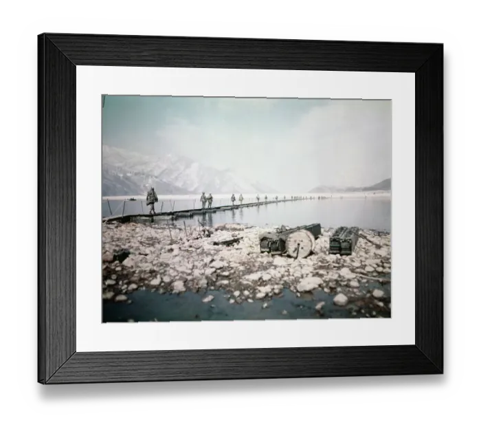 Framed Print : Soldiers Traveling for Meals
