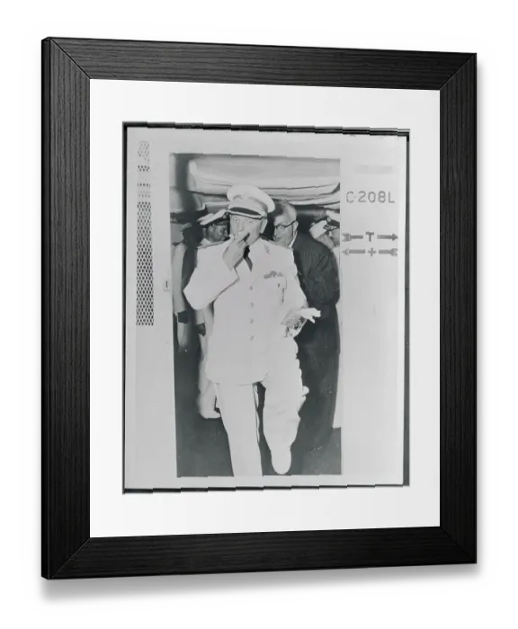 Framed Print : Josip Broz Tito Eating a Hot Dog Framed Print : Josip Broz Tito Eating a Hot Dog