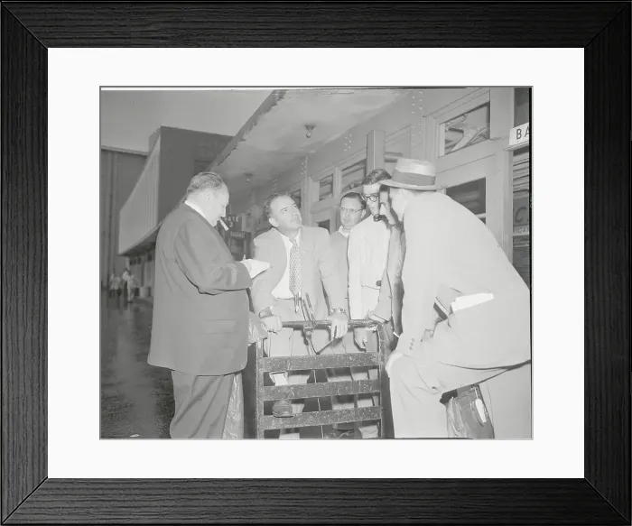 Framed Print : Joseph McCarthy Speaking with Reporters Framed Print : Joseph McCarthy Speaking with Reporters