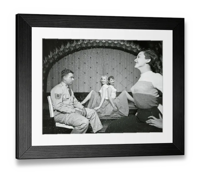 Framed Print : Contest Judges Looking at Contestants