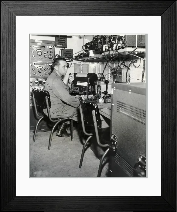 Framed Print : Army Radio Operator Framed Print : Army Radio Operator