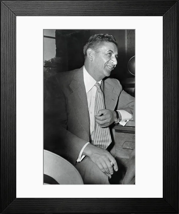Framed Print : Meyer Lansky Sitting in Chair Framed Print : Meyer Lansky Sitting in Chair