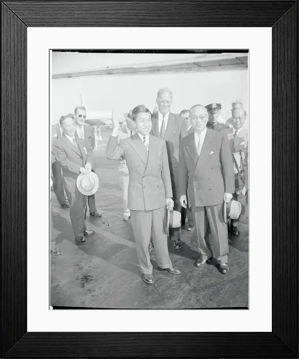 Framed Print : Prince Akihito Arriving Framed Print : Prince Akihito Arriving