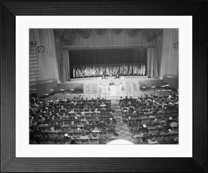 Framed Print : Andrei Gromyko Addresses Peace Conference Framed Print : Andrei Gromyko Addresses Peace Conference