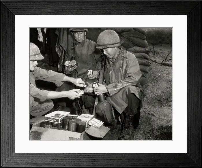 Framed Print : Army Rations For Korean Soldiers Framed Print : Army Rations For Korean Soldiers