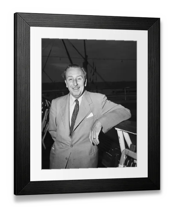 Framed Print : Walt Disney Aboard the SS Independence Framed Print : Walt Disney Aboard the SS Independence