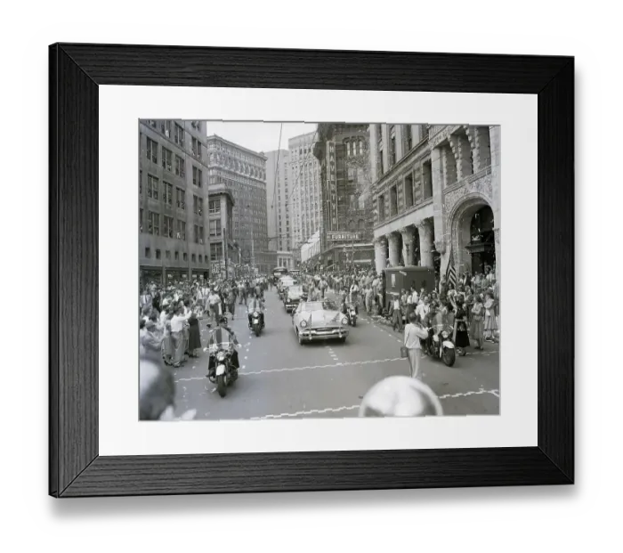 Framed Print : President Eisenhower'S Welcome Parade Framed Print : President Eisenhower'S Welcome Parade