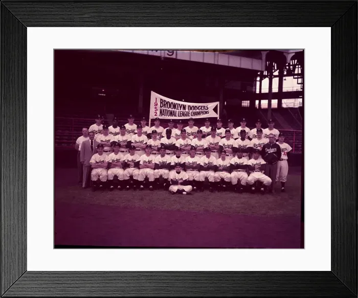 Framed Print : Portrait of Dodgers Team Framed Print : Portrait of Dodgers Team