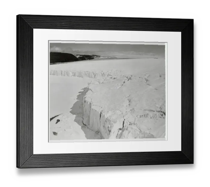 Framed Print : Aerial View of Pettiwick Glacier Framed Print : Aerial View of Pettiwick Glacier
