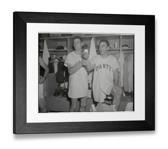 Framed Print : Baseball Players in Locker Room Framed Print : Baseball Players in Locker Room