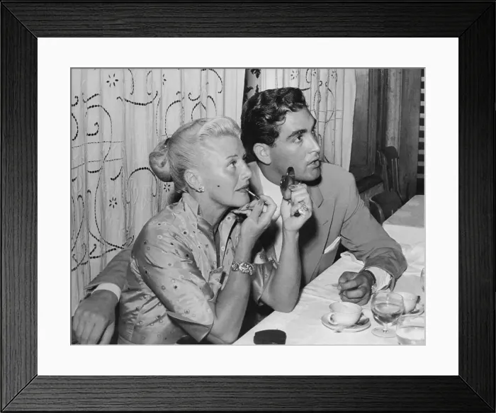 Framed Print : Portrait of Ginger Rogers with Jacques Bergerac Framed Print : Portrait of Ginger Rogers with Jacques Bergerac