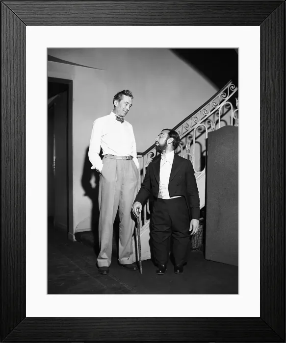 Framed Print : Jose Ferrer Talks With John Huston Framed Print : Jose Ferrer Talks With John Huston