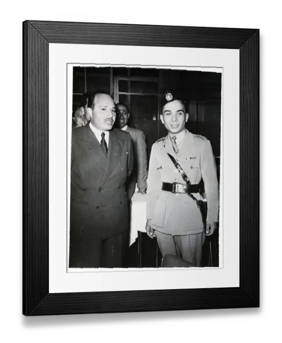 Framed Print : King Hussein II at 17 in Uniform Framed Print : King Hussein II at 17 in Uniform