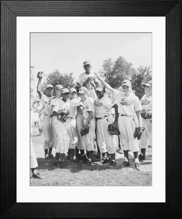 Framed Print : Boys Celebrating Victory Framed Print : Boys Celebrating Victory