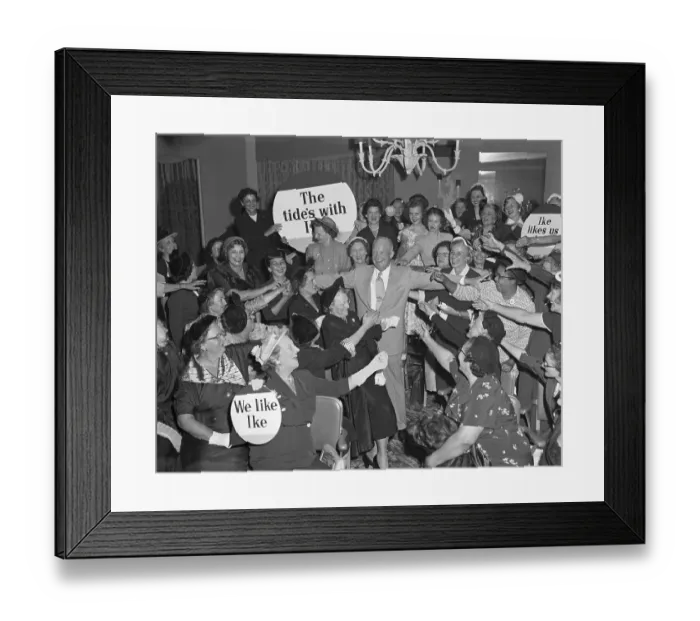 Framed Print : Eisenhower and National Committee Women Framed Print : Eisenhower and National Committee Women