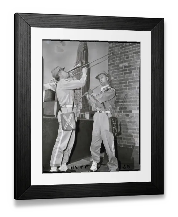 Framed Print : Rebel Musicians On Horn And Fife On Roof Framed Print : Rebel Musicians On Horn And Fife On Roof