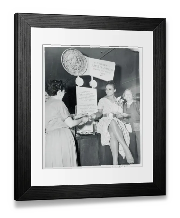 Framed Print : Eartha Kitt Selling the New Half Dollars Framed Print : Eartha Kitt Selling the New Half Dollars