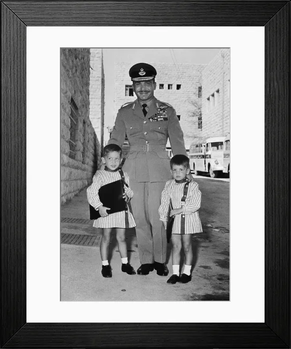 Framed Print : King Hussein on Vacation with Family Framed Print : King Hussein on Vacation with Family
