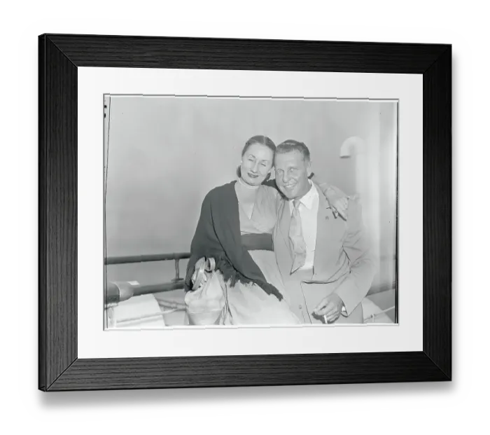 Framed Print : Portrait of Ralph Bellamy and His Wife Framed Print : Portrait of Ralph Bellamy and His Wife