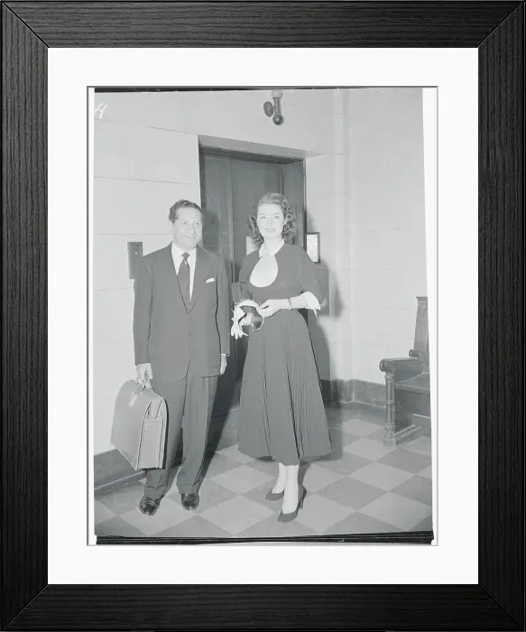 Framed Print : Marianne O'Brien Reynolds with Attorney Framed Print : Marianne O'Brien Reynolds with Attorney