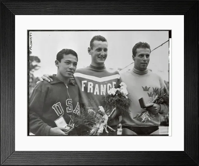Framed Print : Olympic Men's 400 Meter Winner Jean Boiteux Framed Print : Olympic Men's 400 Meter Winner Jean Boiteux