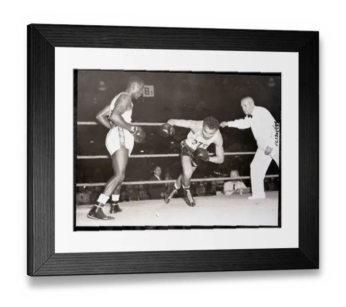 Framed Print : Boxer Falls to Canvas Framed Print : Boxer Falls to Canvas