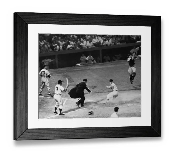Framed Print : Baseball Players in Action Framed Print : Baseball Players in Action