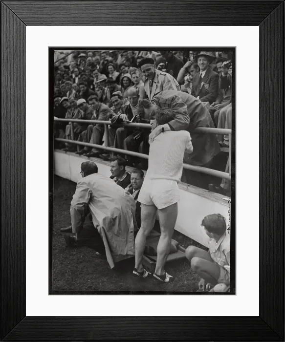 Framed Print : Joseph Barthel Winning Olympic 1, 500 Meter Race Framed Print : Joseph Barthel Winning Olympic 1, 500 Meter Race