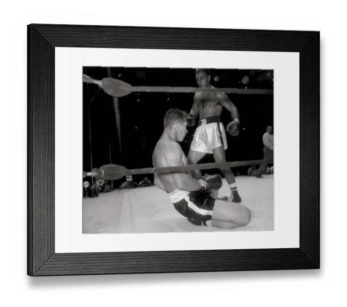 Framed Print : Rocky Marciano and Harry Matthews Framed Print : Rocky Marciano and Harry Matthews