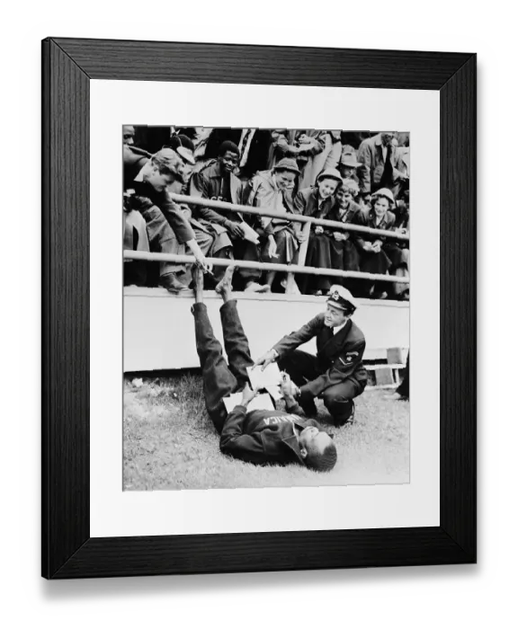Framed Print : V. G. Rhoden Signing Autographs Framed Print : V. G. Rhoden Signing Autographs