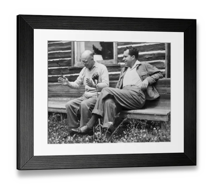 Framed Print : Dwight Eisenhower and Richard Nixon Framed Print : Dwight Eisenhower and Richard Nixon