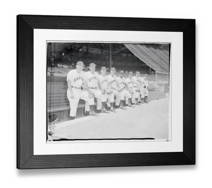 Framed Print : Group Portrait of New York Giants Baseball Team Framed Print : Group Portrait of New York Giants Baseball Team