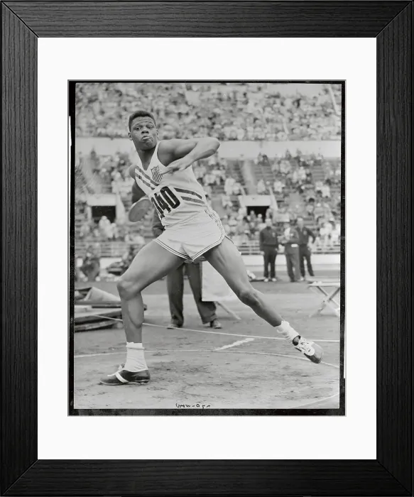 Framed Print : United States Decathlon Discus Milton Campbell Framed Print : United States Decathlon Discus Milton Campbell