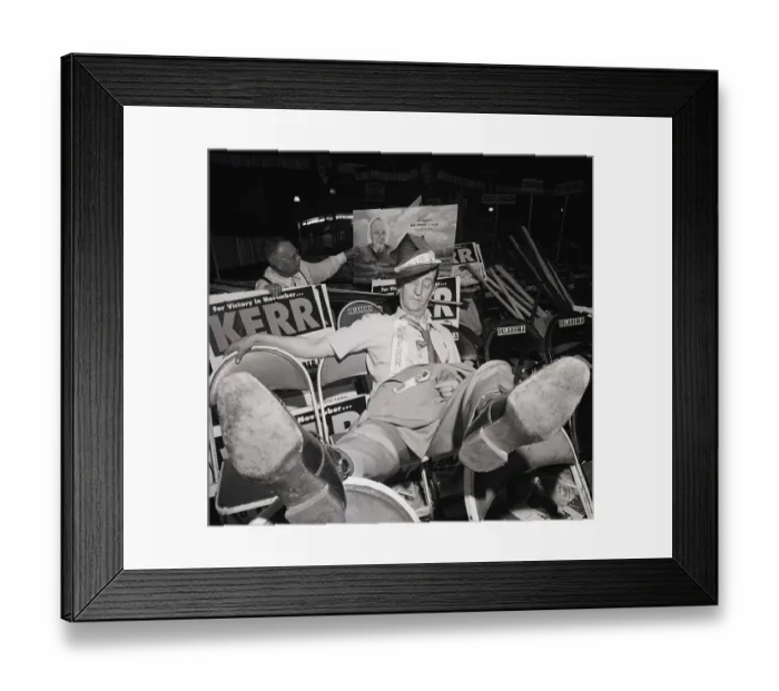 Framed Print : Exausted Democratic Delegate Framed Print : Exausted Democratic Delegate