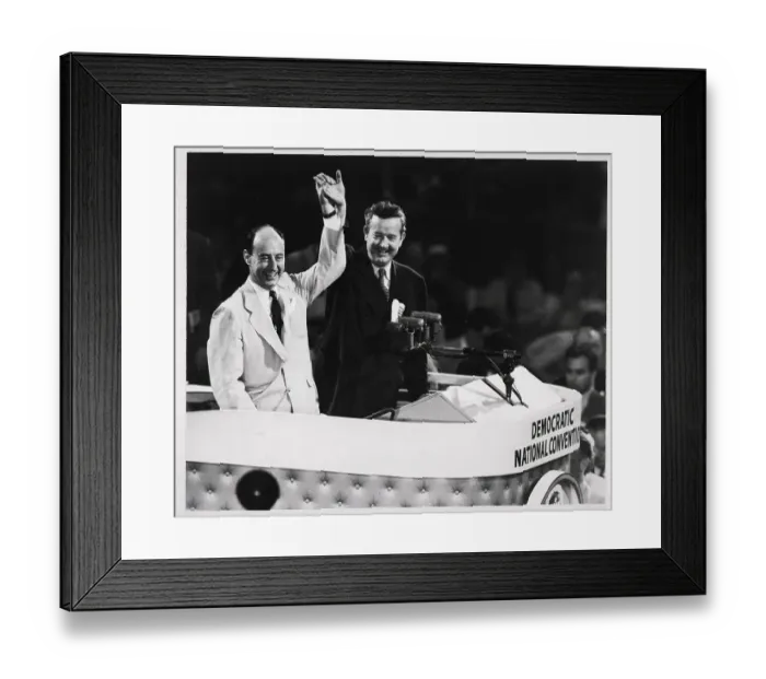 Framed Print : John Sparkman and Adlai Stevenson at Podium Framed Print : John Sparkman and Adlai Stevenson at Podium