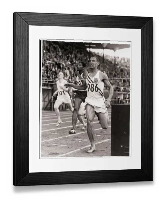 Framed Print : Mal Whitfield Winning 800 Meter Final