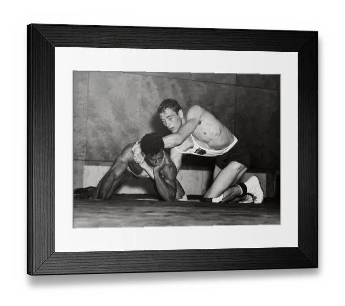 Framed Print : Olympic Free-style Wrestling Match Framed Print : Olympic Free-style Wrestling Match