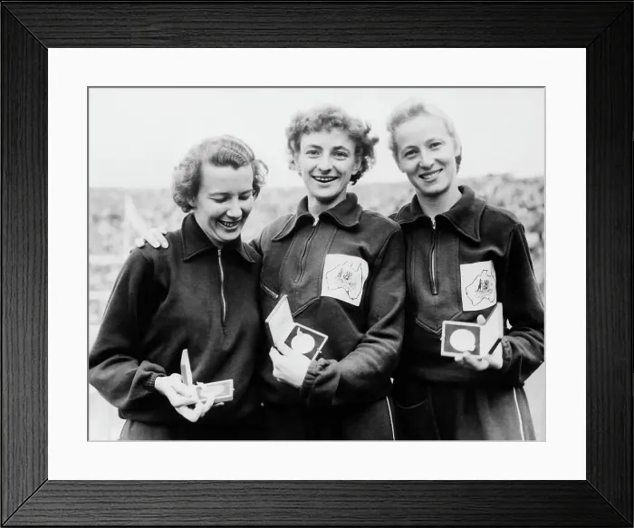 Framed Print : Women Runners At 1952 Olympics