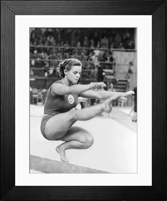 Framed Print : Nina Botcharova on Balancing Beam Framed Print : Nina Botcharova on Balancing Beam