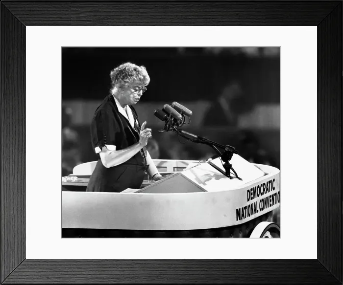 Framed Print : Eleanor Roosevelt At Democratic National Convention Framed Print : Eleanor Roosevelt At Democratic National Convention