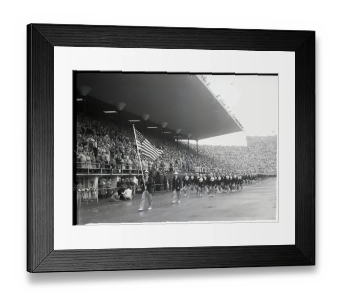 Framed Print : Us Olympic Team Marching Into Stadium Framed Print : Us Olympic Team Marching Into Stadium