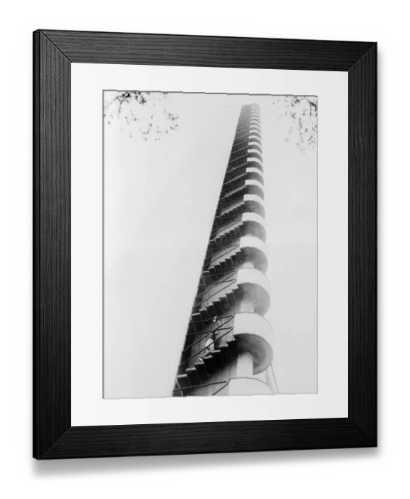 Framed Print : Athlete Running Up Olympic Tower Stairs Framed Print : Athlete Running Up Olympic Tower Stairs