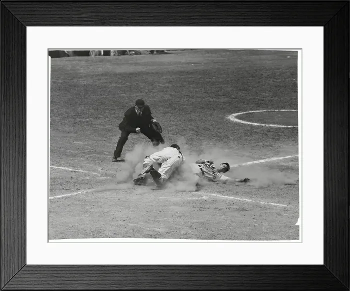 Framed Print : Willie Miranda Sliding Into Home Plate Framed Print : Willie Miranda Sliding Into Home Plate