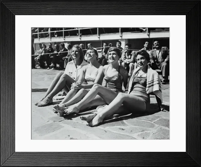 Framed Print : Olympic Swimmers Resting Framed Print : Olympic Swimmers Resting