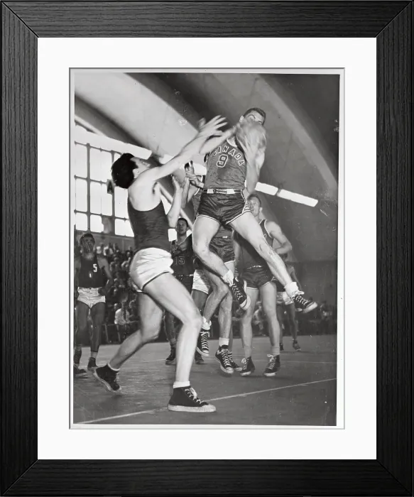 Framed Print : Olympians in Basketball Action Framed Print : Olympians in Basketball Action