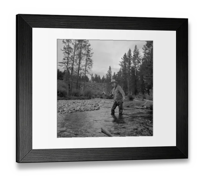 Framed Print : Dwight Eisenhower Fly Fishing Framed Print : Dwight Eisenhower Fly Fishing