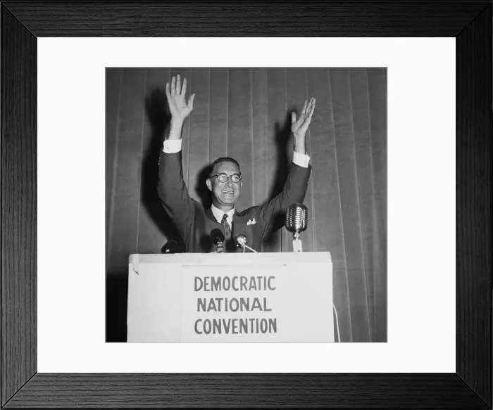 Framed Print : Presidential Candidate Estes Kefauver Framed Print : Presidential Candidate Estes Kefauver
